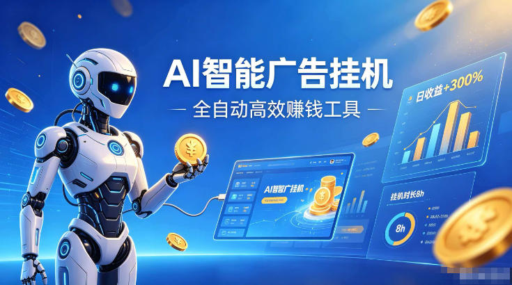 AI智能广告挂G，在家自动賺收益，全程无需人工操作、不用直播、不用拉人【揭秘】-伊亚库