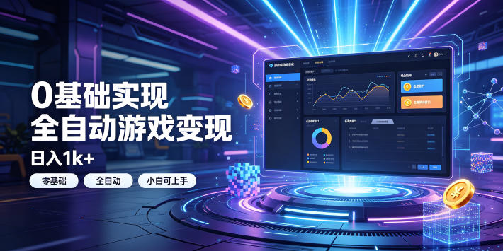 0基础实现全自动游戏变现，日入1k+，小白直接上手搞钱！【揭秘】-伊亚库