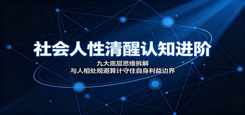 社会人性清醒认知进阶:九大底层思维拆解,与人相处规避算计守住自身利益边界-伊亚库