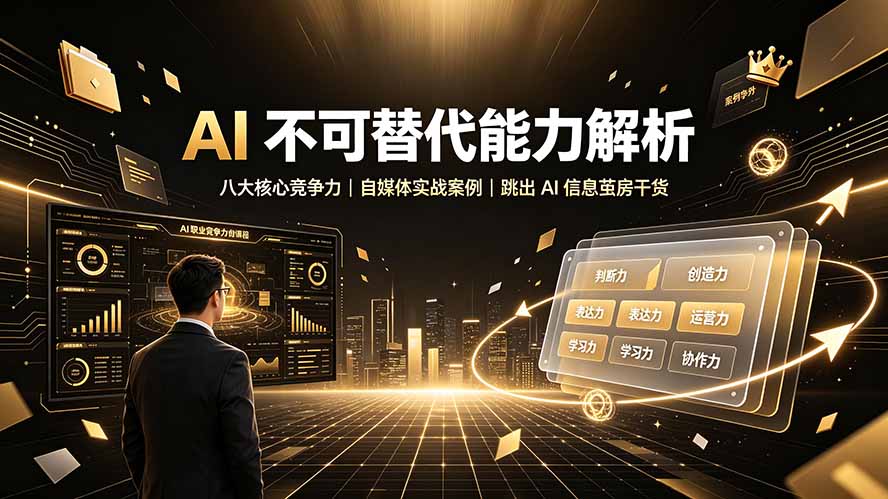 付费文章：AI 不可替代能力解析▸八大核心竞争力｜自媒体实战案例｜跳出 AI 信息茧房干货-伊亚库