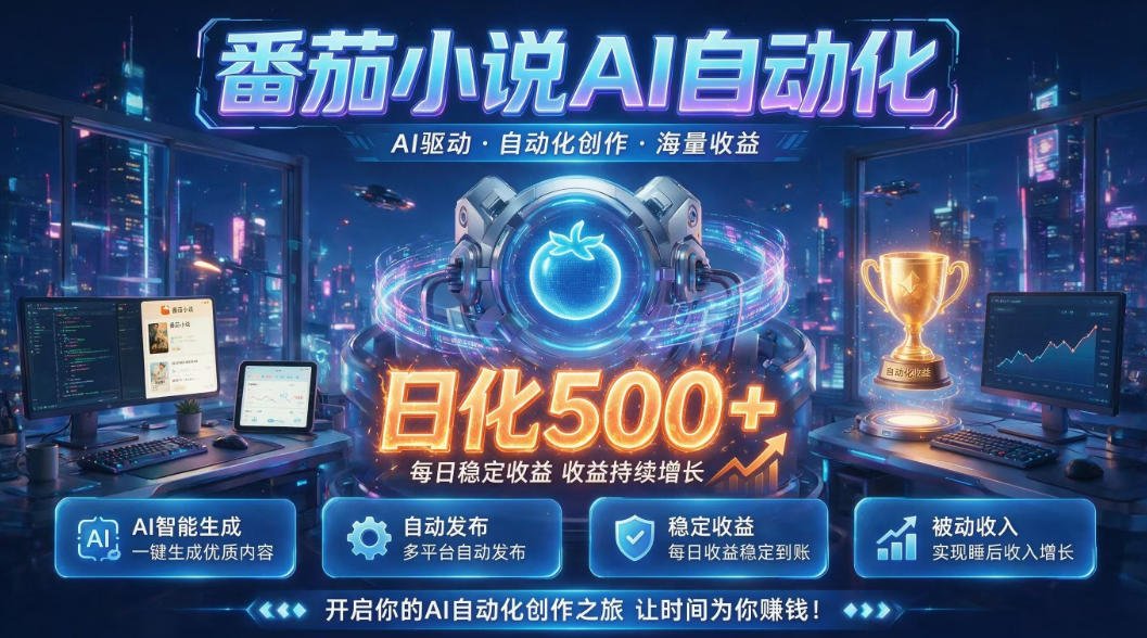 小白可做番茄AI,居家轻创业,每日稳赚500➕,普通人低门槛轻松线上增收【揭秘】