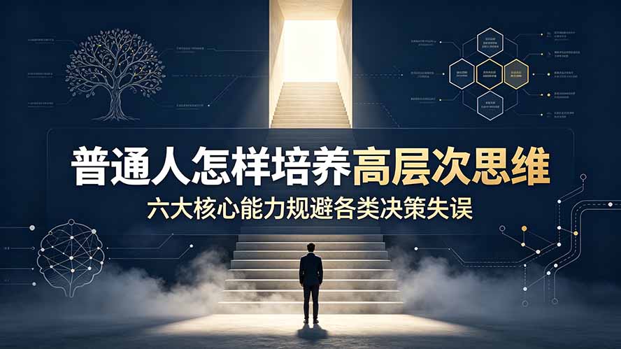 付费文章：普通人怎样培养高层次思维，六大核心能力规避各类决策失误-伊亚库