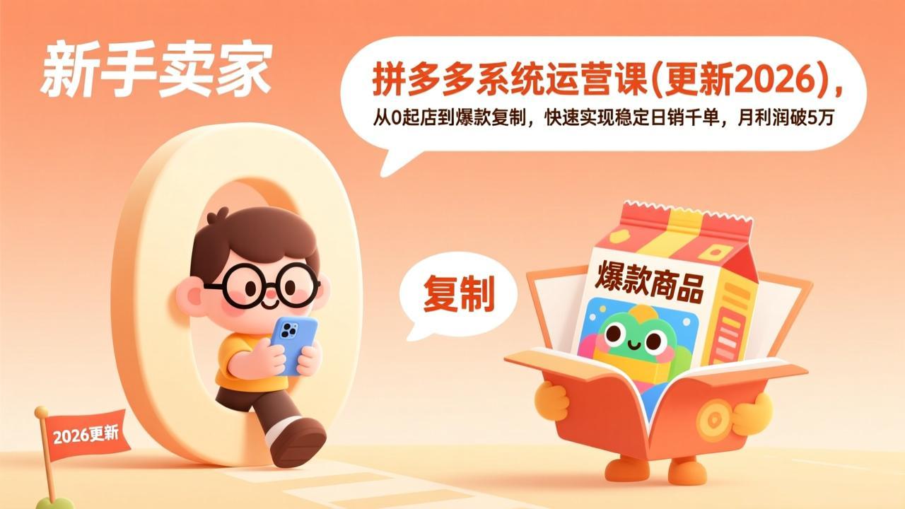 拼多多系统运营课(更新7月-伊亚库