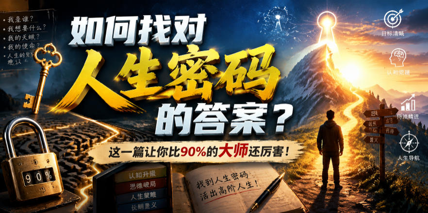 付费文章：如何找对人生密码的答案？这一篇让你比90%的大师还厉害！-伊亚库