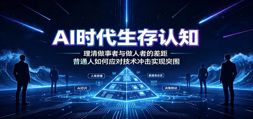 AI时代生存认知：理清做事者与做人者的差距，普通人如何应对技术冲击实现突围-伊亚库