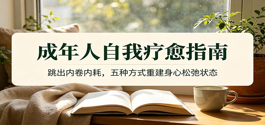 成年人自我疗愈指南：跳出内卷内耗，五种方式重建身心松弛状态-伊亚库