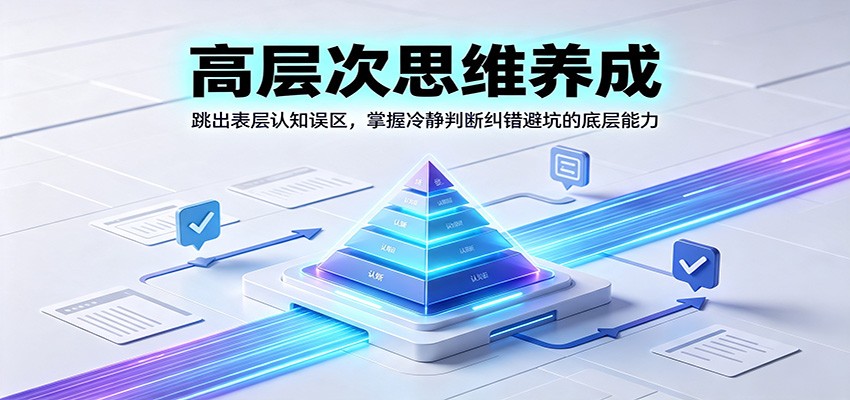 高层次思维养成：跳出表层认知误区，掌握冷静判断纠错避坑的底层能力-伊亚库