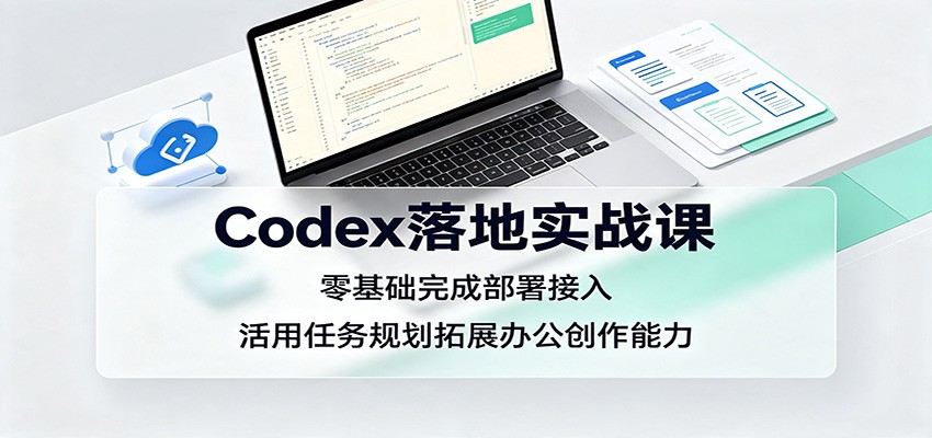 Codex落地实战课：零基础完成部署接入，活用任务规划拓展办公创作能力-伊亚库