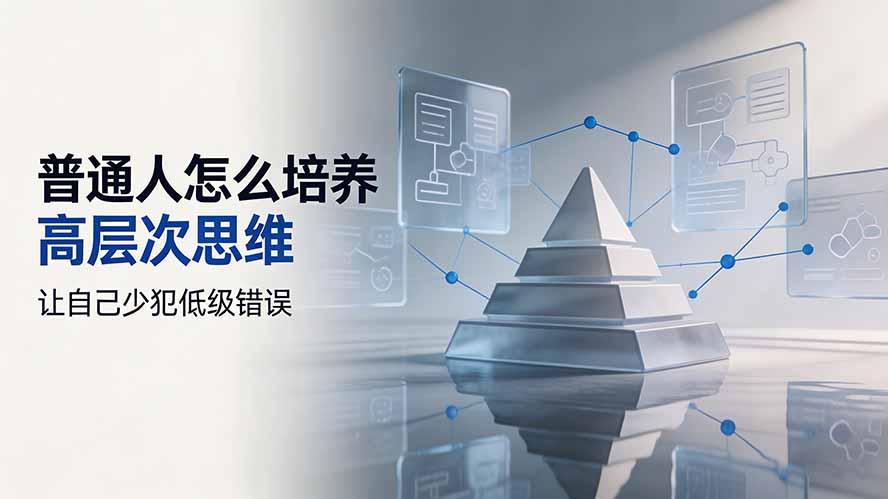付费文章：普通人怎么培养高层次思维，让自己少犯低级错误-伊亚库