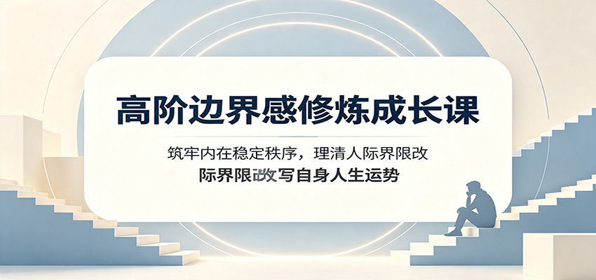 高阶边界感修炼成长课:筑牢内在稳定秩序,理清人际界限改写自身人生运势-伊亚库