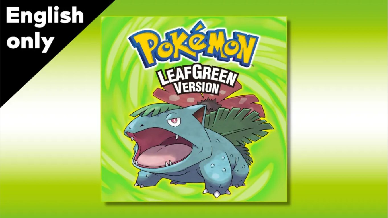 【美版】宝可梦叶绿 .Pokemon LeafGreen 中文汉化-伊亚库