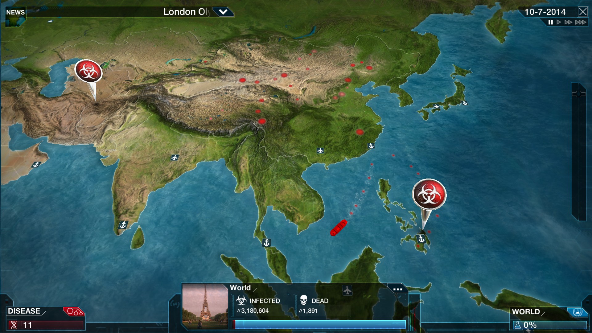 PC游戏《瘟疫公司：物竞天择/瘟疫公司：进化/Plague Inc: Evolved》中文+Build.21244809下载-伊亚库