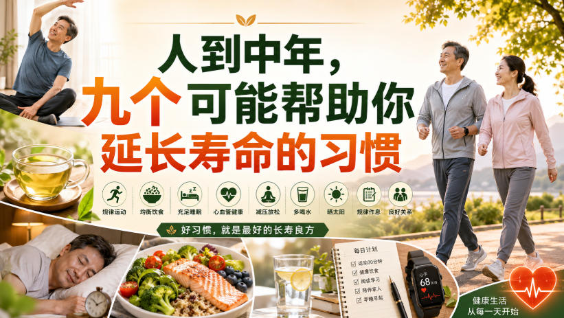 付费文章：人到中年，九个可能帮助你延长寿命的习惯-伊亚库
