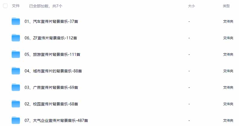 图片[3]-某宝付费购买，常用6G音效合集！970+首宣传片背景音乐，无版权可商用大气素材，分类清晰，高质量内容-伊亚库