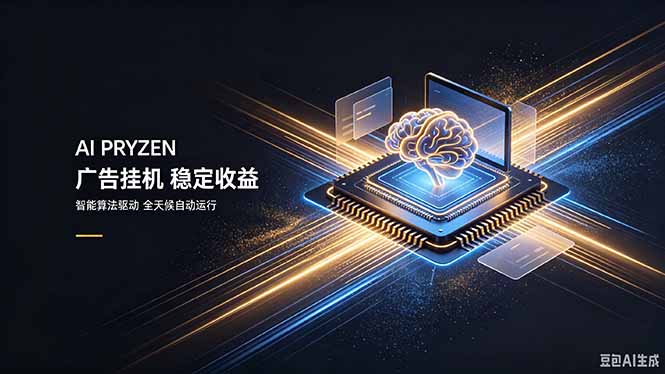 AI Pryzen 广告挂机｜24小时自动跑，日入300-500，新手零门槛-伊亚库