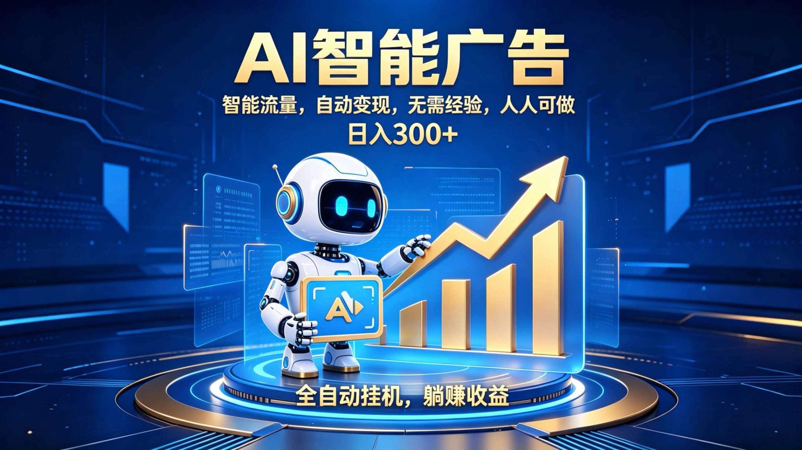 轻资产新赛道，全自动AI广告，打造持续收益-伊亚库