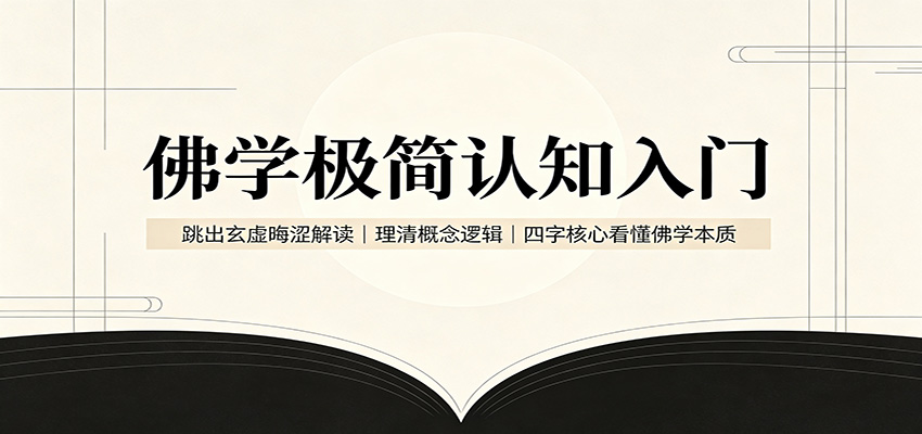 佛学极简认知入门:跳出玄虚晦涩解读,理清概念逻辑,四字核心看懂佛学本质-伊亚库