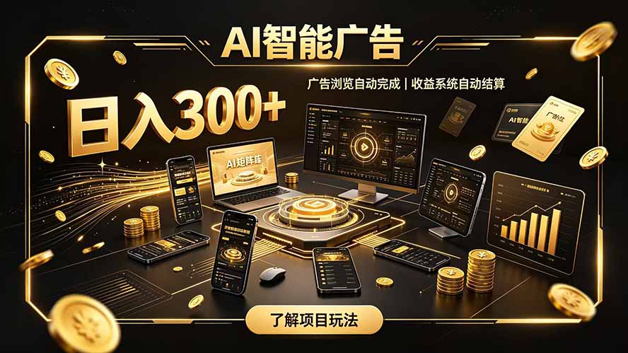 自研 AI 系统｜轻资产起步｜长期稳定收益｜宝妈 上班族轻轻松松日入300+-伊亚库