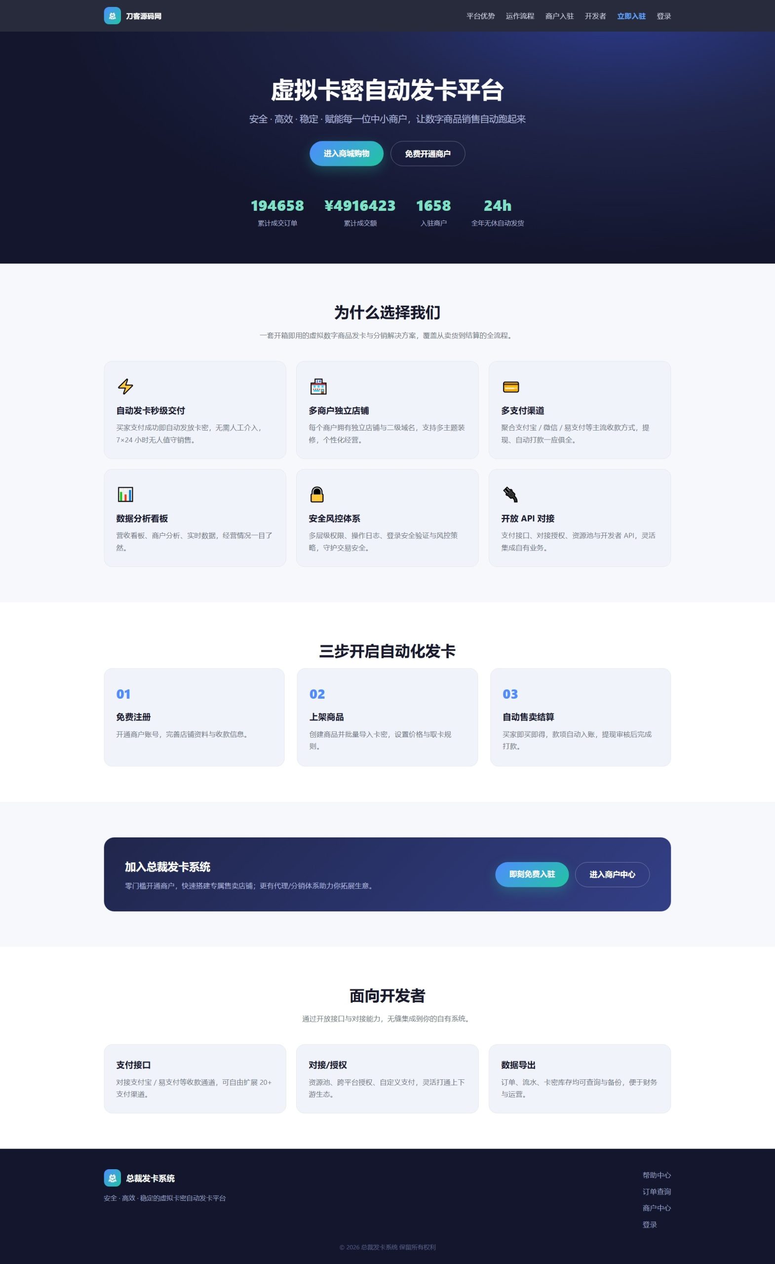 总裁自动发卡系统源码-伊亚库