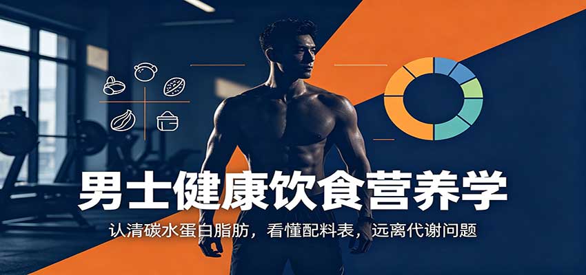 男士健康饮食营养学:认清碳水蛋白脂肪,看懂配料表,远离代谢问题-伊亚库