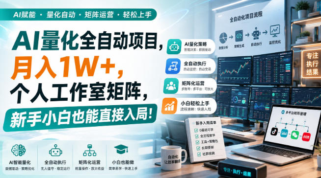 AI黄金量化玩法，新手低成本入局的最佳跳板，月收益轻松万元！-伊亚库