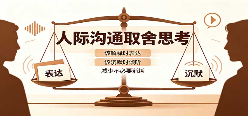 人际沟通取舍思考：分清解释与沉默边界，拿捏职场生活沟通分寸减少情绪内耗-伊亚库
