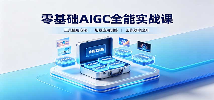 零基础AIGC全能实战课：覆盖绘画、影音、PPT、小说多场景AI创作-伊亚库