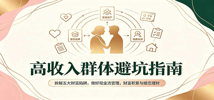 高收入群体避坑指南:拆解五大财富陷阱,做好现金流管理,财富积累与婚恋理财-伊亚库