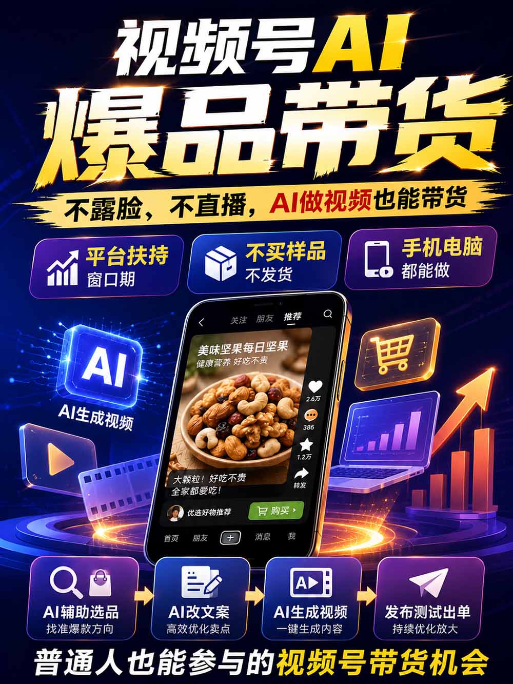 图片[2]-2026视频号AI爆品带货训练营-9月开课｜不露脸不直播，AI做视频发视频号，有人下单，你赚佣金，轻松单日佣金1000+-伊亚库