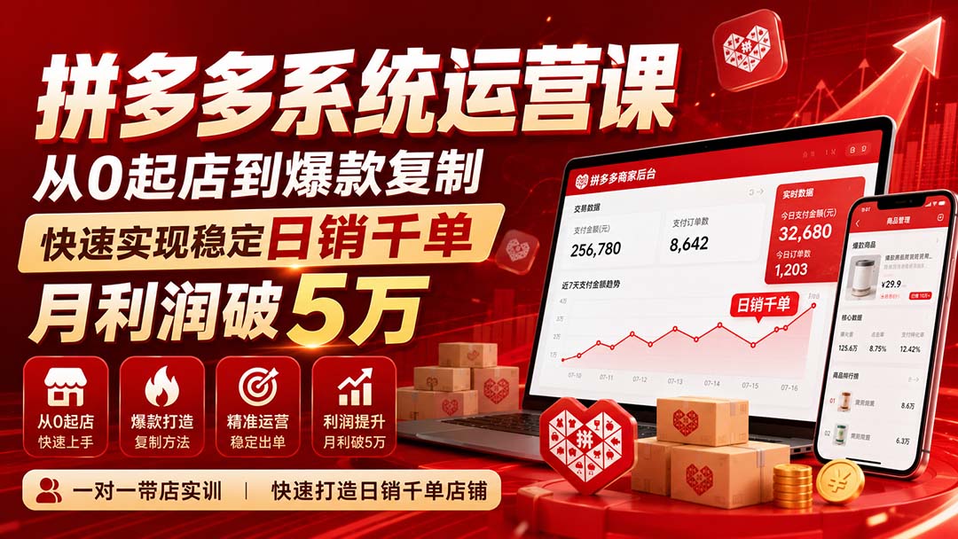 拼多多系统运营课-无水印(更新9月-伊亚库