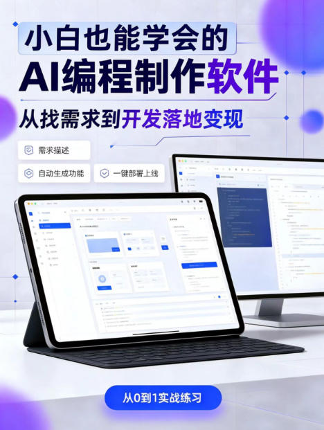手把手教会你ai编程制作软件到变现全路径，零基础小白轻松上手，从找需求到开发落地变现【揭秘】-伊亚库