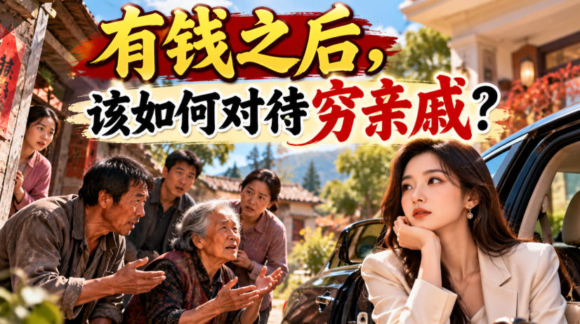 某公众号付费文章：有钱之后，该如何对待穷亲戚？-伊亚库
