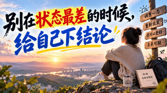 某公众号付费文章：别在状态最差的时候，给自己下结论-伊亚库