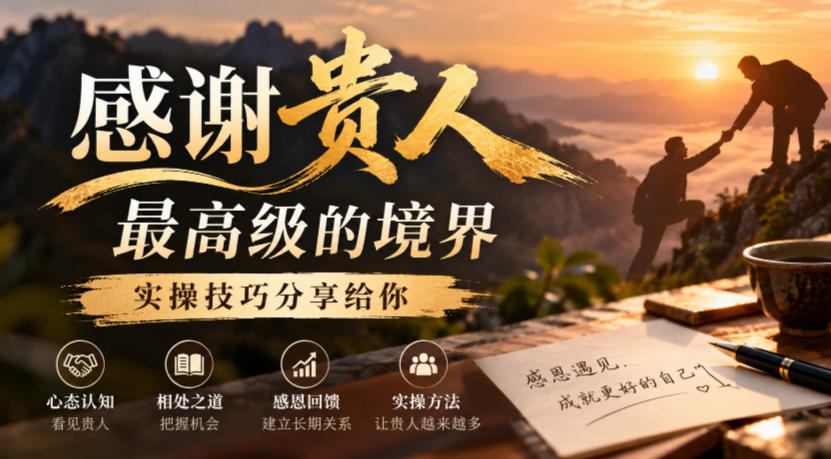 某公众号付费文章：感谢贵人最高级的境界，实操技巧分享给你-伊亚库