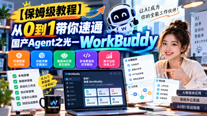 【保姆级教程】从0到1带你速通国产Agent之光—WorkBuddy【文档】-伊亚库