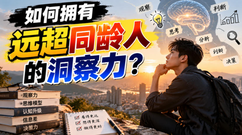 付费文章:如何拥有远超同龄人的洞察力?-伊亚库