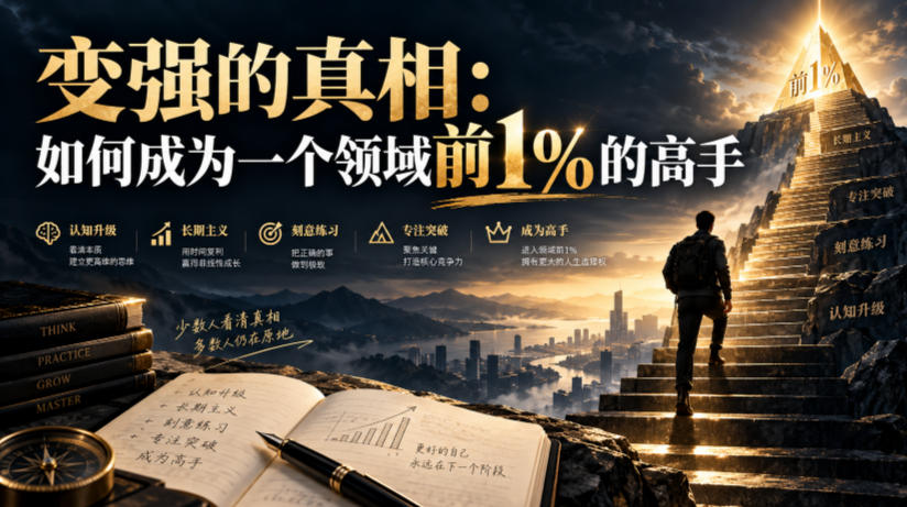 付费文章：变强的真相：如何成为一个领域前1%的高手-伊亚库
