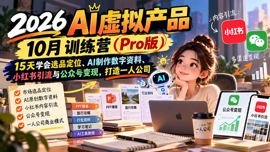 2026AI虚拟产品10月训练营(Pro版-伊亚库