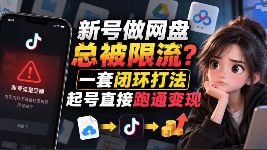 小白新号过限流：别发链先养号，12步SOP直接抄-伊亚库