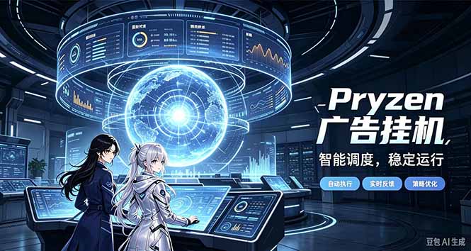 Pryzen广告全自动挂机给自己一个交代，门槛低，零基础小白也可以快速上手-伊亚库