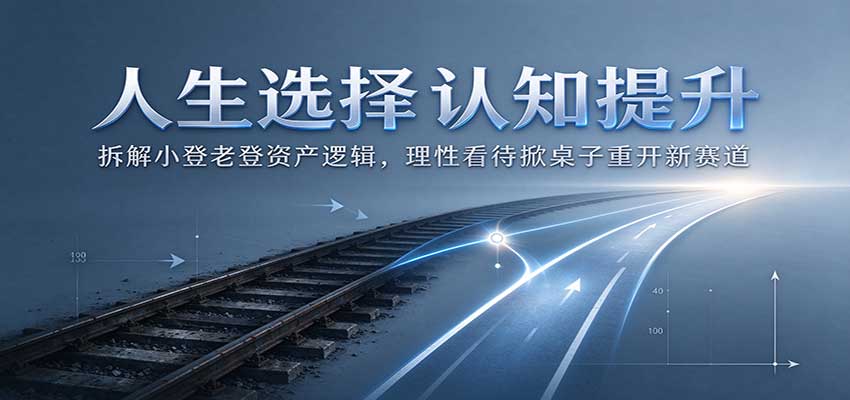 人生选择认知提升：拆解小登老登资产逻辑，理性看待掀桌子重开新赛道-伊亚库