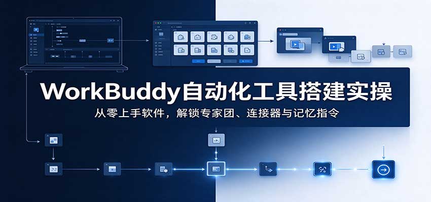 WorkBuddy自动化工具搭建实操：从零上手软件，解锁专家团、连接器与记忆指令-伊亚库