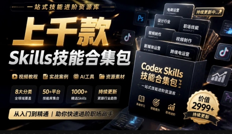 真值得收藏了，这次！上千款AI Skills技能直接被人打包好了，给AI工具备下了一整间技能商店-伊亚库