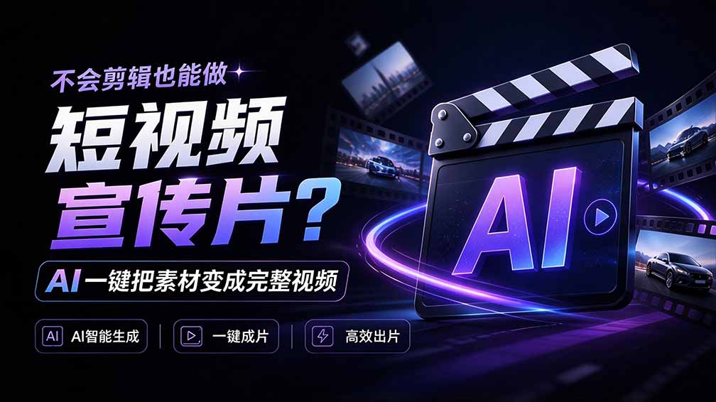 我跪下来了！不会剪辑也能做短视频宣传片？ AI 一键把素材变成完整视频，真是神奇，OpenFilm 超省事-伊亚库