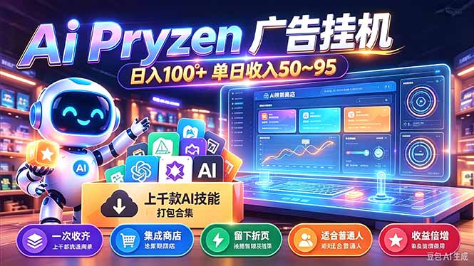 Pyrzen广告挂机， 全自动挂机风口项目， 单日50-95/天 虽然不是很暴力但是很稳-伊亚库