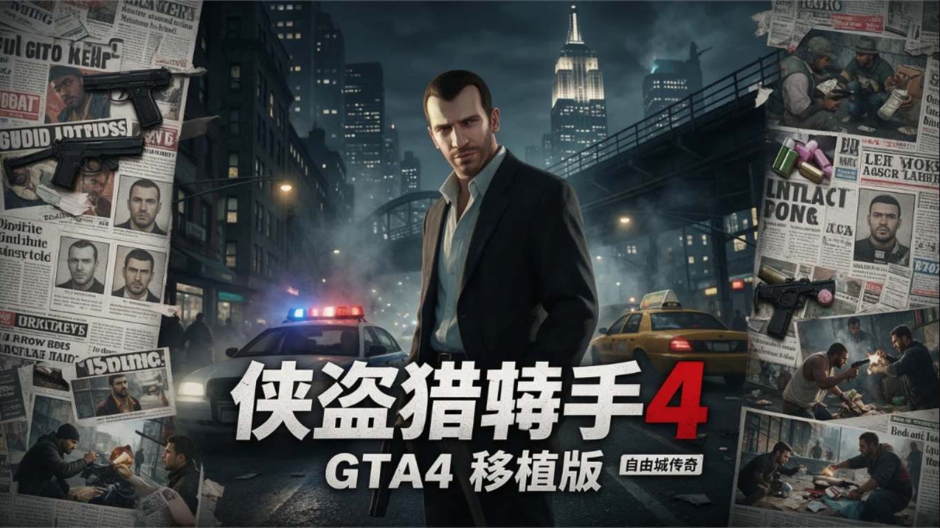【移植游戏】侠盗猎车手4 GTA4 中文汉化版 移植游戏-伊亚库