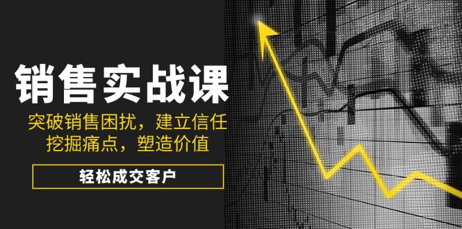 （14297期）销售实战课，突破销售困扰，建立信任，挖掘痛点，塑造价值，轻松成交客户-伊亚库