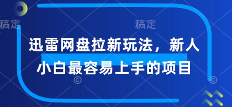 迅雷网盘拉新玩法，新人小白最容易上手的项目-伊亚库